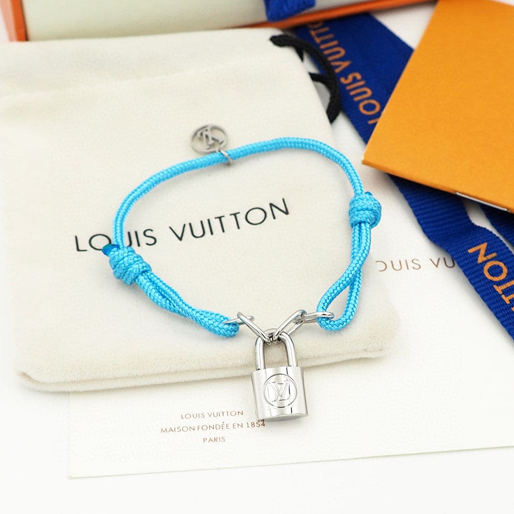 18K Louis Vuitton Silver Lockit X Virgil Abloh Bracelet