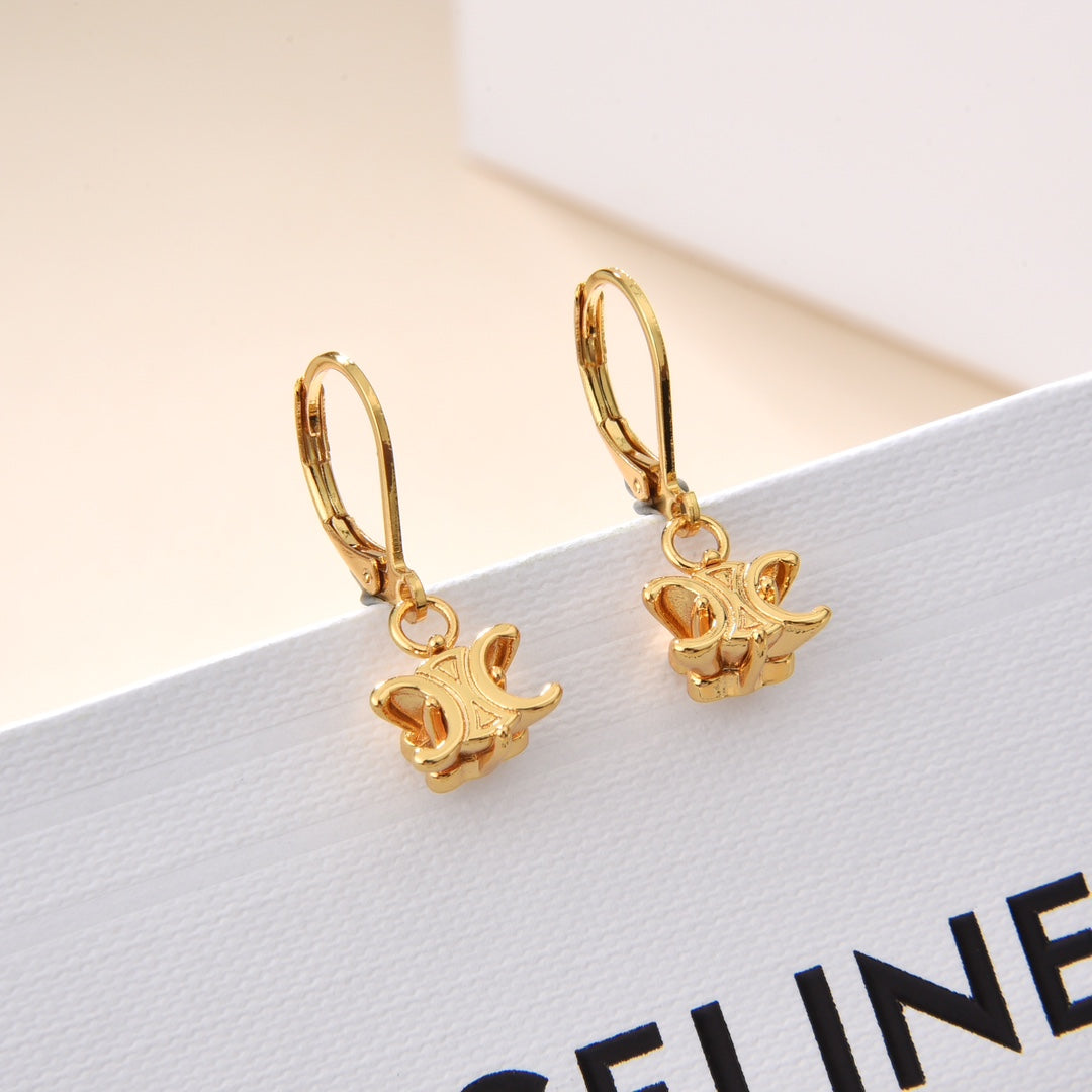 18K Celine Solitaire Earrings