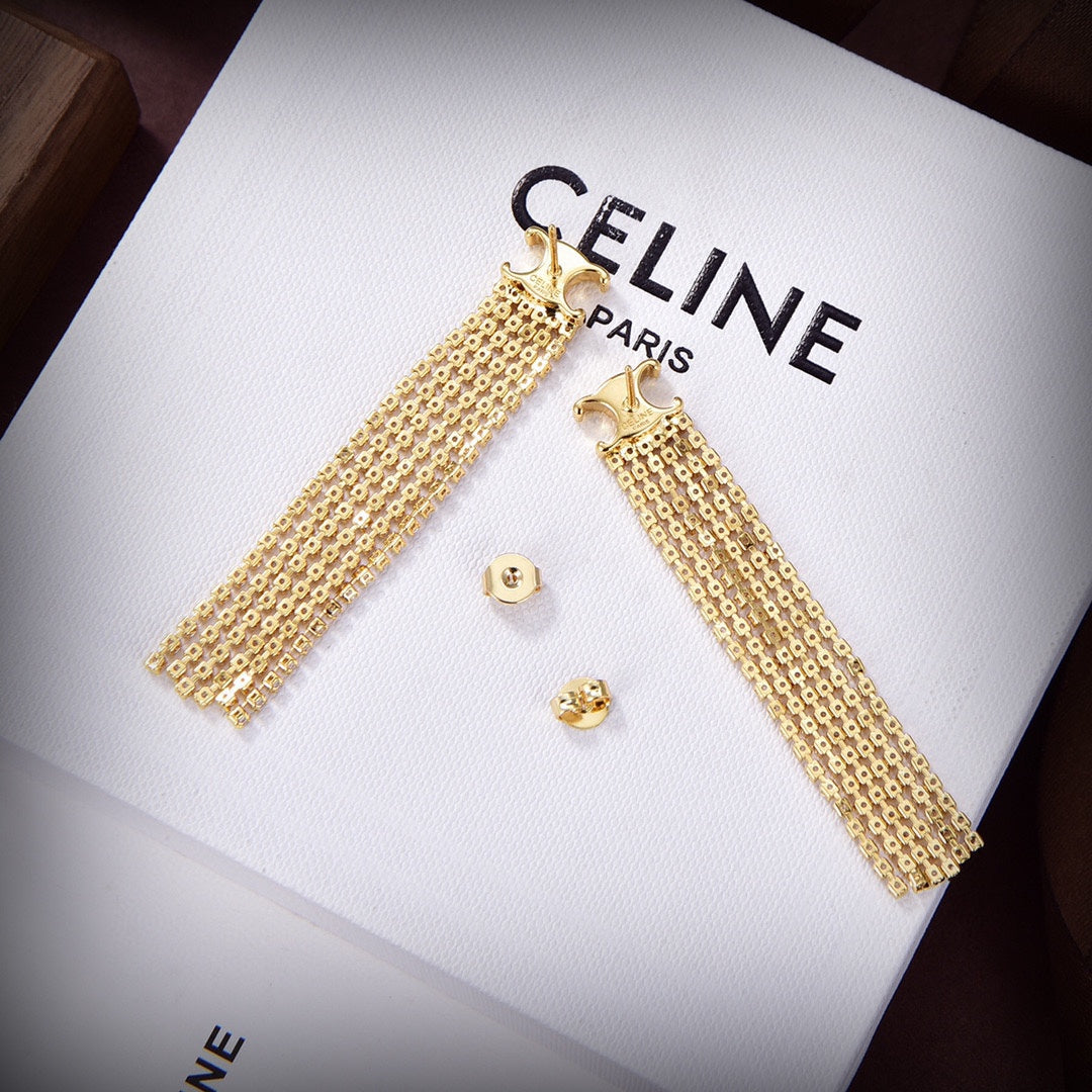 18K Celine Precious Tassels Earrings