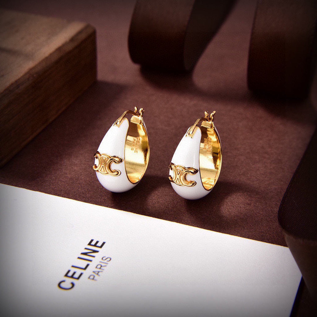 18K Celine Pearl Earrings